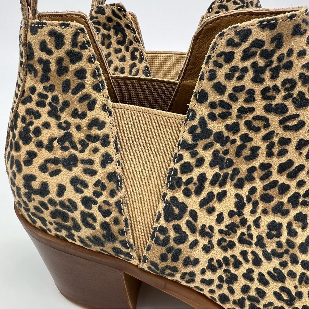 Dolce Vita Samy Leather Leopard Print Pointy Toe Bootie 7.5M - Picture 13 of 13